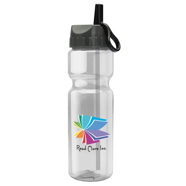 28 oz Transparent Sports Bottle with flip straw lid.... from ASI 55990 Garyline