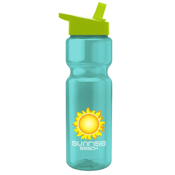 28 oz. Transparent Bottle with Flip Straw Lid - Digital... from ASI 55990 Garyline