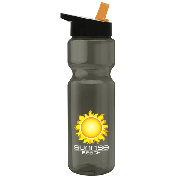 28 oz. Transparent Bottle with Flip Straw Lid - Digital... from ASI 55990 Garyline