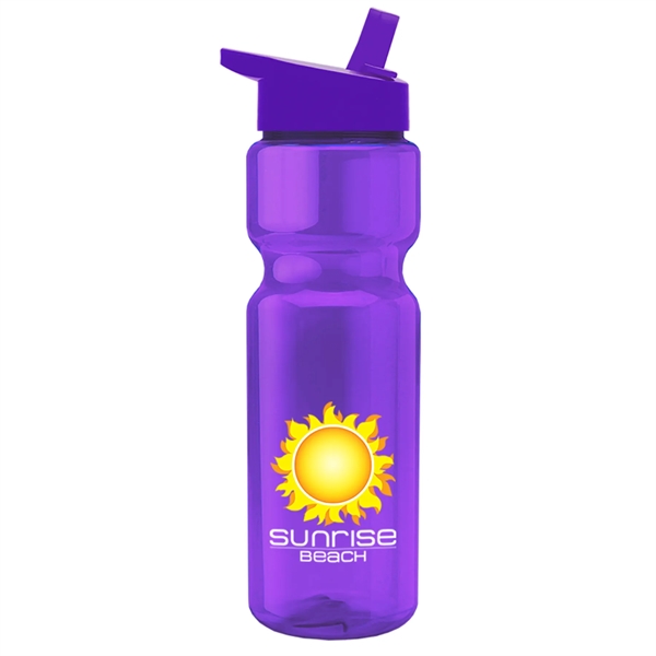 28 oz. Transparent Bottle with Flip Straw Lid - Digital... from ASI 55990 Garyline