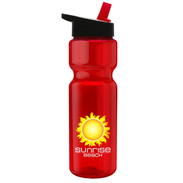 28 oz. Transparent Bottle with Flip Straw Lid - Digital... from ASI 55990 Garyline
