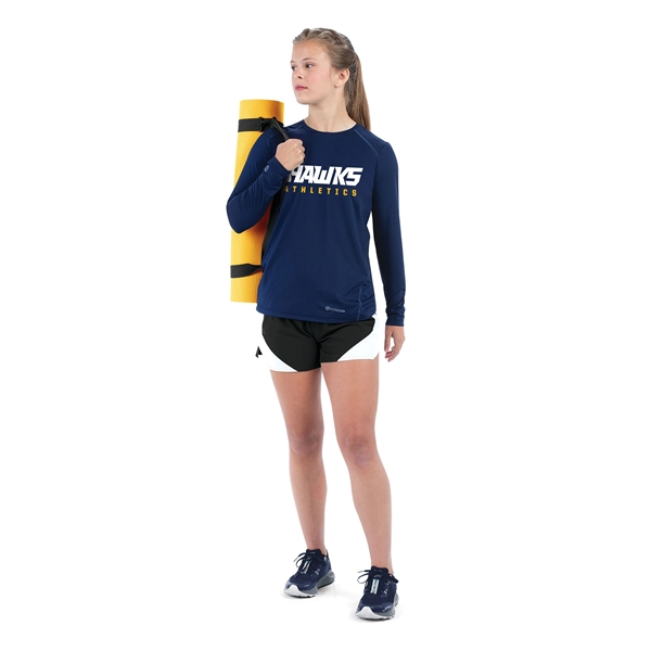 Ladies Essential Long Sleeve Tee Powered by Coolcore® is designed to... from ASI 37461 Augusta Sportswear / Holloway Sportswear