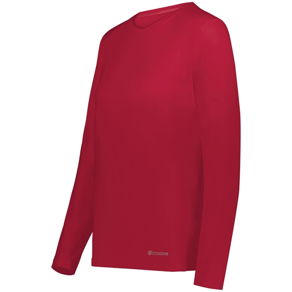 Ladies Essential Long Sleeve Tee Powered by Coolcore® is designed to... from ASI 37461 Augusta Sportswear / Holloway Sportswear