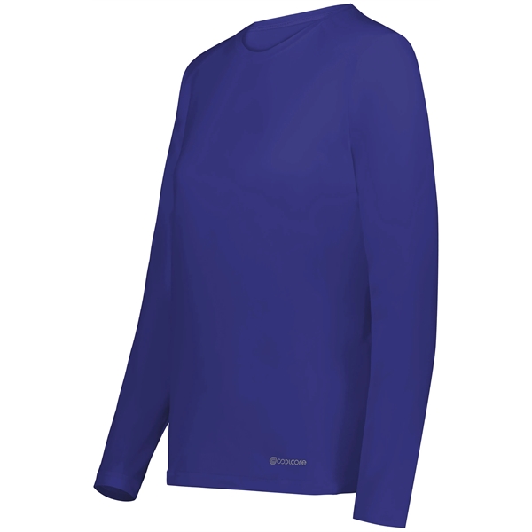 Ladies Essential Long Sleeve Tee Powered by Coolcore® is designed to... from ASI 37461 Augusta Sportswear / Holloway Sportswear