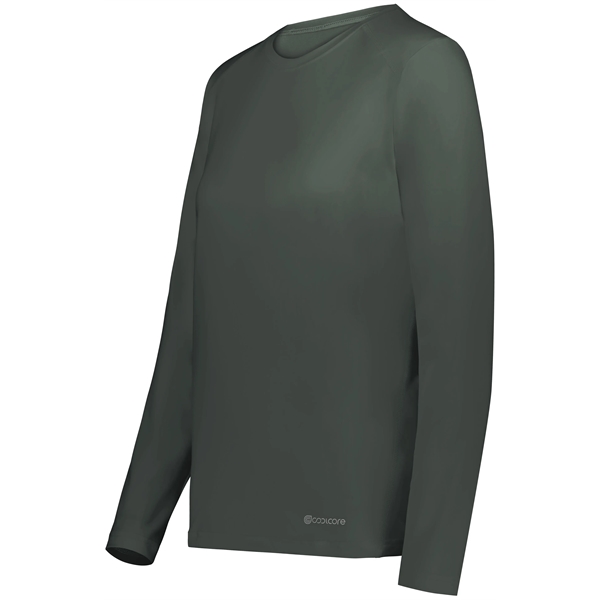 Ladies Essential Long Sleeve Tee Powered by Coolcore® is designed to... from ASI 37461 Augusta Sportswear / Holloway Sportswear