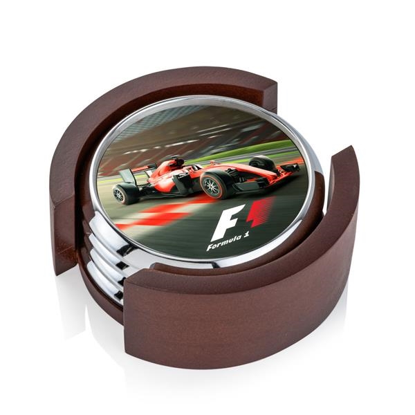 Our exquisite Danville VividPrint™ Coaster on Colfax Base is the perfect... from ASI 84592 St Regis Group / St Regis Crystal