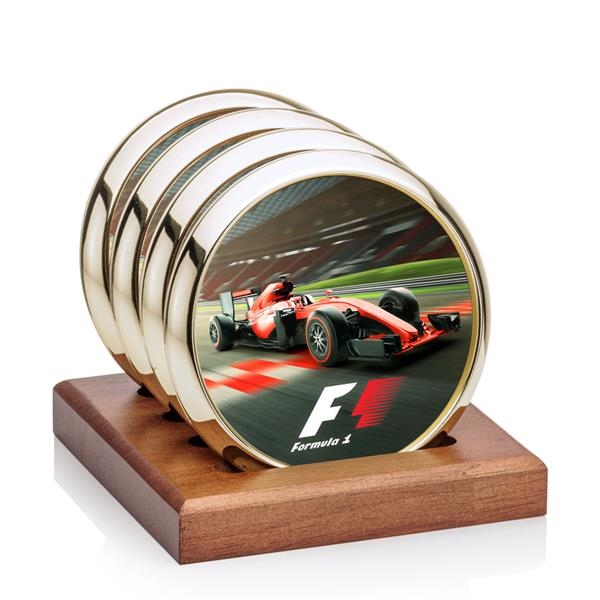 Our exquisite Danville VividPrint™ Coaster on Porterfield Base is the perfect... from ASI 84592 St Regis Group / St Regis Crystal