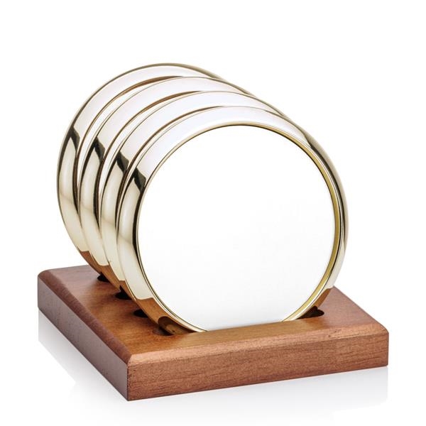 Our exquisite Danville VividPrint™ Coaster on Porterfield Base is the perfect... from ASI 84592 St Regis Group / St Regis Crystal