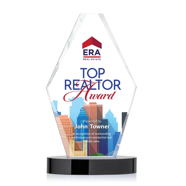 The Starfire Crystal Redding VividPrint™ Award takes on a beautiful hexagonal... from ASI 84592 St Regis Group / St Regis