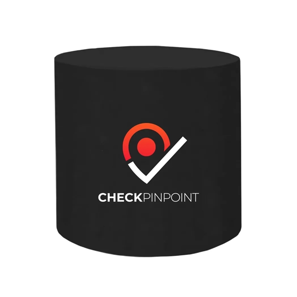 30" Round Barrel Table Cover, Fitted, Full Color Front Panel Print... from ASI 94105 Visual Textile Resource