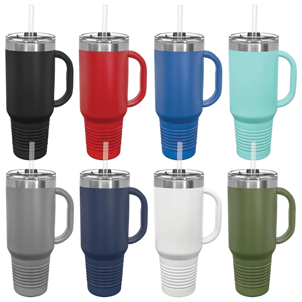 Polar Camel 40 oz. Travel Mug with Handle, Straw Included... from ASI 72657 Active Life Promo / Apres Ski Active Life