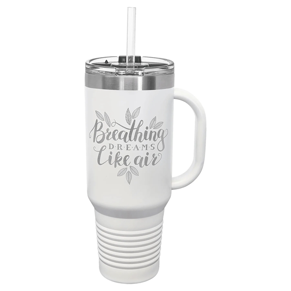 Polar Camel 40 oz. Travel Mug with Handle, Straw Included... from ASI 72657 Active Life Promo / Apres Ski Active Life