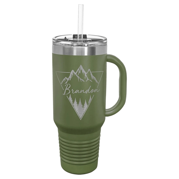 Polar Camel 40 oz. Travel Mug with Handle, Straw Included... from ASI 72657 Active Life Promo / Apres Ski Active Life