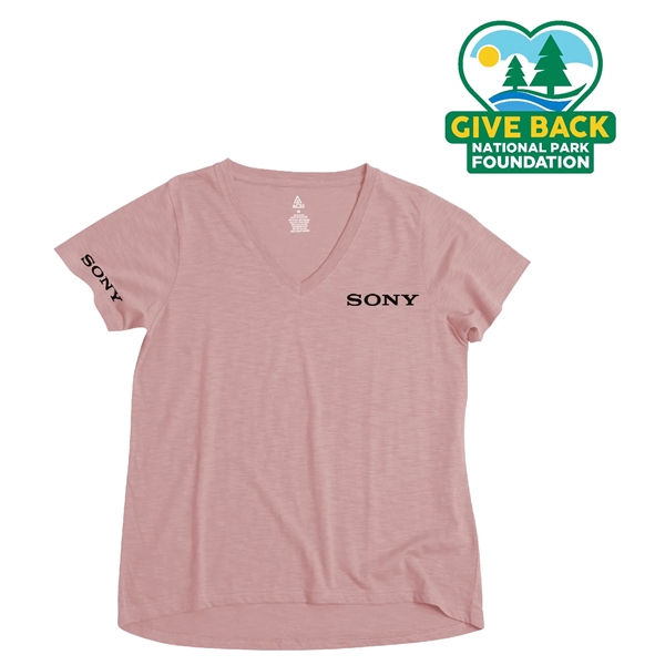 Ladies' Slub A-Line V Neck T-Shirt... from ASI 44900 NC Custom (CI/Lanco) / Lanco ACE USA