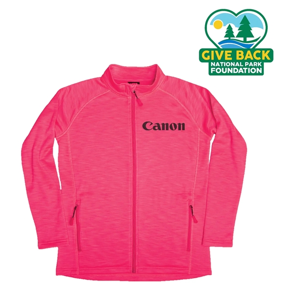 Ladies' Full Zip Space Dye Track Jacket... from ASI 44900 NC Custom (CI/Lanco) / ACE USA