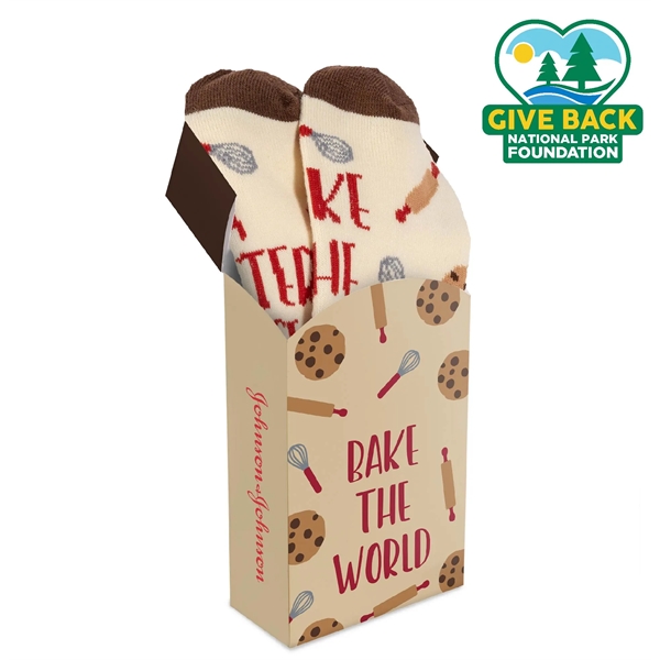 Socks in a flip top box... from ASI 44900 NC Custom (CI/Lanco) / ACE USA