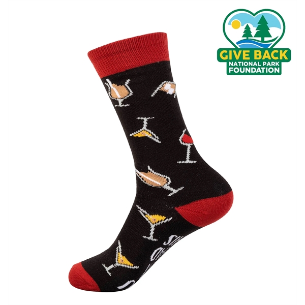 Dress socks feature cocktail design with "If You Can Read This... from ASI 44900 NC Custom (CI/Lanco) / ACE USA