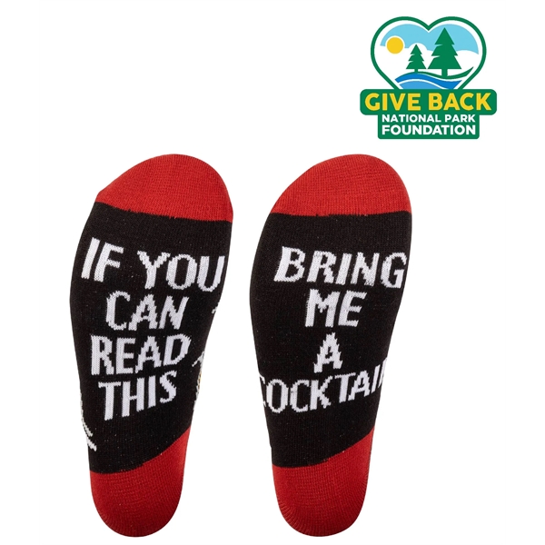 Dress socks feature cocktail design with "If You Can Read This... from ASI 44900 NC Custom (CI/Lanco) / ACE USA