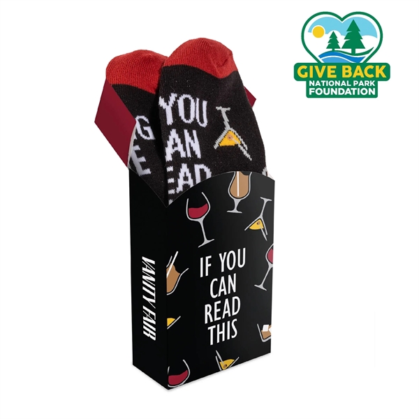 Socks in a flip top box... from ASI 44900 NC Custom (CI/Lanco) / ACE USA