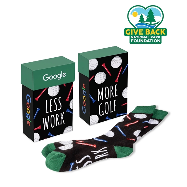 Socks in a flip top box... from ASI 44900 NC Custom (CI/Lanco) / ACE USA