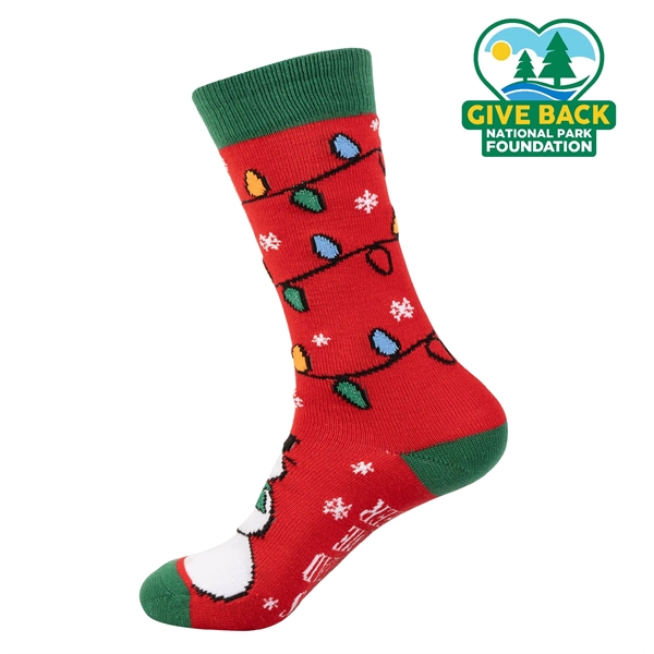 Dress socks feature holiday design with "Let's Spread Some Cheer The... from ASI 44900 NC Custom (CI/Lanco) / ACE USA