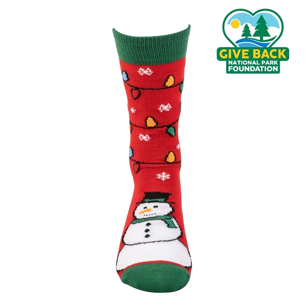 Dress socks feature holiday design with "Let's Spread Some Cheer The... from ASI 44900 NC Custom (CI/Lanco) / ACE USA