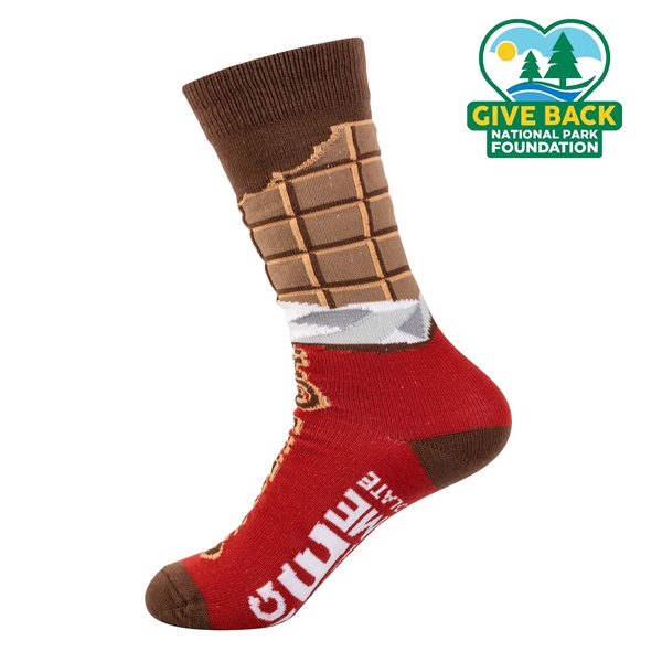 Dress socks feature chocolate bar design with "If You Can Read... from ASI 44900 NC Custom (CI/Lanco) / ACE USA