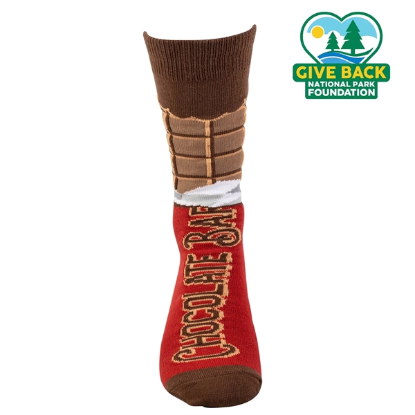 Dress socks feature chocolate bar design with "If You Can Read... from ASI 44900 NC Custom (CI/Lanco) / ACE USA