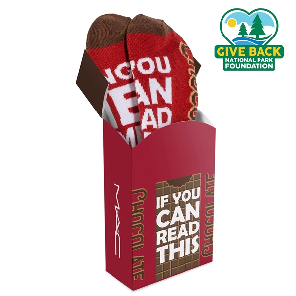 Socks in a flip top box... from ASI 44900 NC Custom (CI/Lanco) / ACE USA