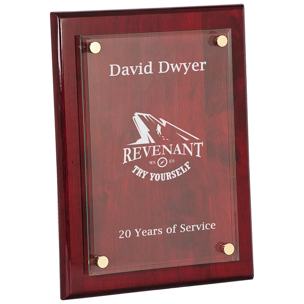 Piano Finish Floating Glass Plaque... from ASI 92531 Unique Custom Products / UCP