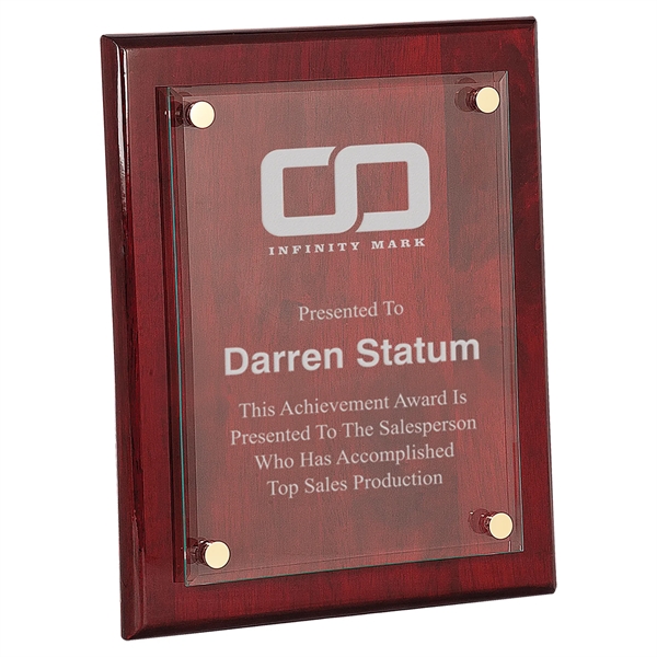 Piano Finish Floating Glass Plaque... from ASI 92531 Unique Custom Products / UCP