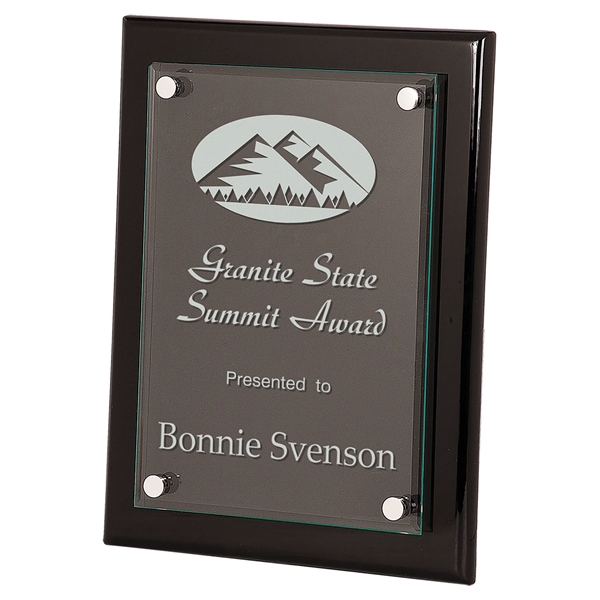 Piano Finish Floating Glass Plaque... from ASI 92531 Unique Custom Products / UCP