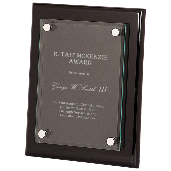 Piano Finish Floating Glass Plaque... from ASI 92531 Unique Custom Products / UCP