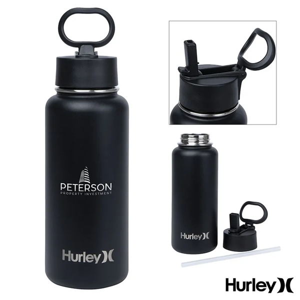 Hurley® Oasis 32 oz. Vacuum Insulated Water Bottle... from ASI 67866 Logomark/Valumark