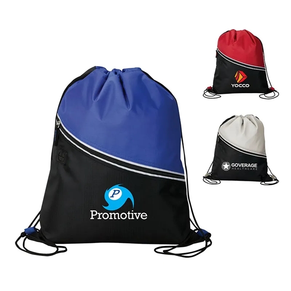 0.19" x 15.5" x 13" Mazzo drawstring cooler bag with heat-sealed... from ASI 67866 Logomark/Valumark