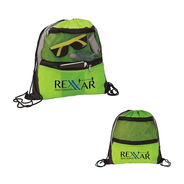 14" x 16" x 3/16" Colmar sport bag; includes angled grey... from ASI 67866 Logomark/Valumark / Valumark™