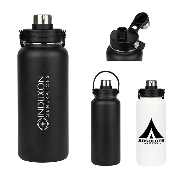 Neptune 34 oz. Double Wall Stainless Steel Water Bottle... from ASI 67866 Logomark/Valumark