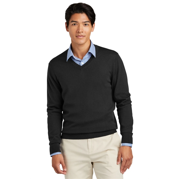 Brooks Brothers Washable Merino V-Neck Sweater.... from ASI 84863 SanMar