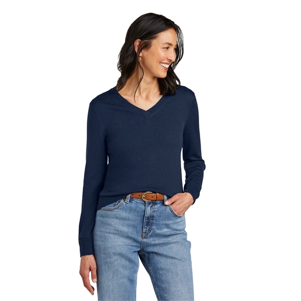 Brooks Brothers Women's Washable Merino V-Neck Sweater... from ASI 84863 SanMar