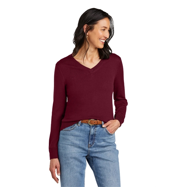 Brooks Brothers Women's Washable Merino V-Neck Sweater... from ASI 84863 SanMar
