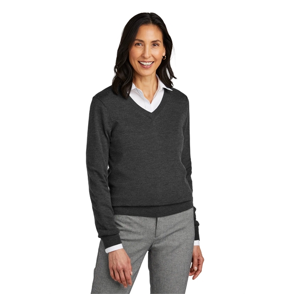 Brooks Brothers Women's Washable Merino V-Neck Sweater... from ASI 84863 SanMar