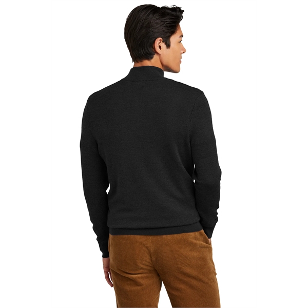 Brooks Brothers Washable Merino Birdseye 1/4-Zip Sweater... from ASI 84863 SanMar