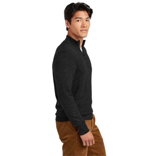 Brooks Brothers Washable Merino Birdseye 1/4-Zip Sweater... from ASI 84863 SanMar