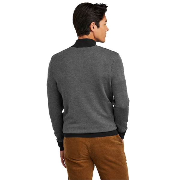 Brooks Brothers Washable Merino Birdseye 1/4-Zip Sweater... from ASI 84863 SanMar