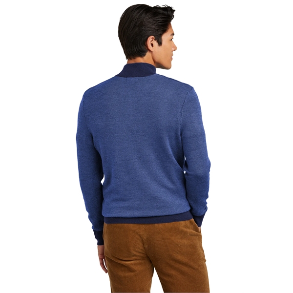 Brooks Brothers Washable Merino Birdseye 1/4-Zip Sweater... from ASI 84863 SanMar