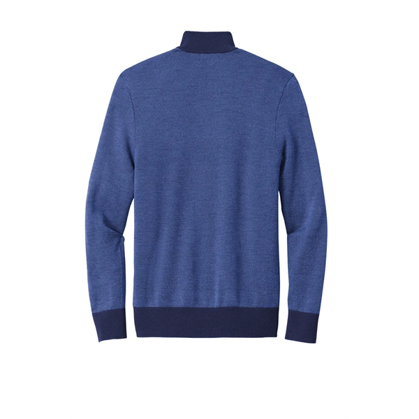 Brooks Brothers Washable Merino Birdseye 1/4-Zip Sweater... from ASI 84863 SanMar
