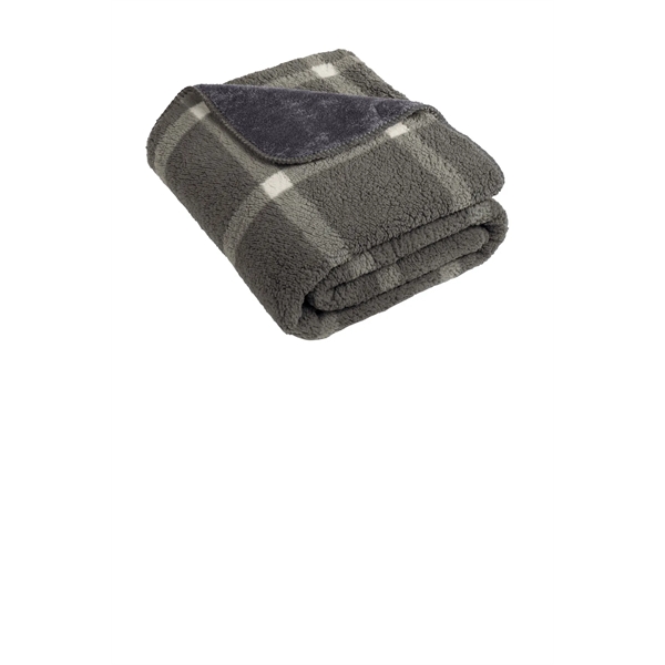 Port Authority Double-Sided Sherpa/Plush Blanket... from ASI 84863 SanMar