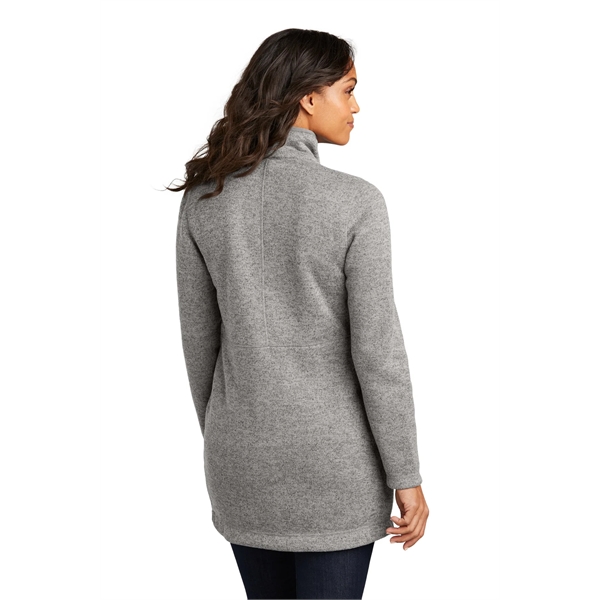Port Authority Ladies Arc Sweater Fleece Long Jacket... from ASI 84863 SanMar