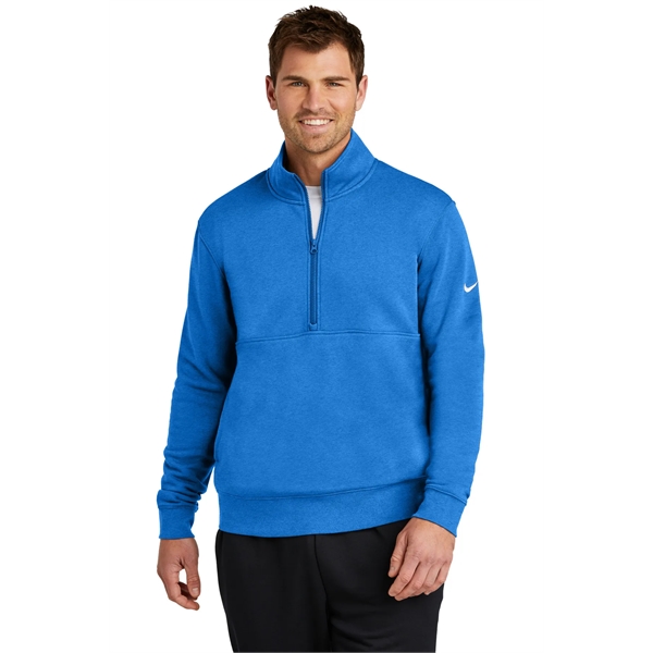Nike Club Fleece Sleeve Swoosh 1/2-Zip... from ASI 84863 SanMar