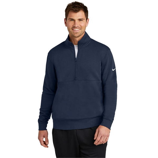 Nike Club Fleece Sleeve Swoosh 1/2-Zip... from ASI 84863 SanMar